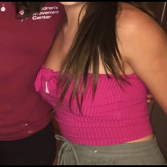 Keyhole Ribbed Tube Top - Picture 4 of 4